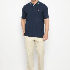 Jack Nicklaus Infinity Polo Shirt Pria Regular Fit Navy