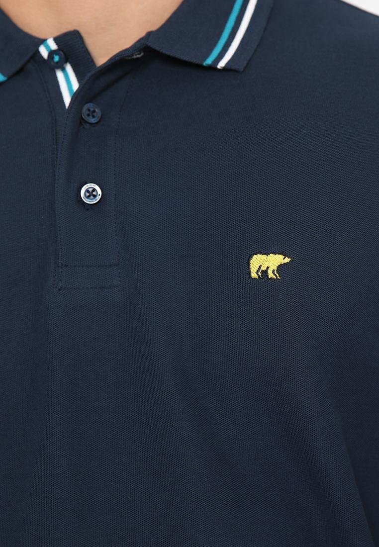 Jack Nicklaus Infinity Polo Shirt Pria Regular Fit Navy - Image 5