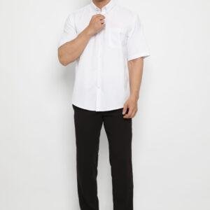 Jobb Derby Kemeja Pria Lengan Pendek Regular Fit Putih