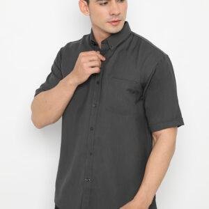 Jobb Cello Kemeja Pria Lengan Pendek Regular Fit Dark Grey