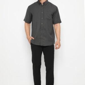 Jobb Cello Kemeja Pria Lengan Pendek Regular Fit Dark Grey
