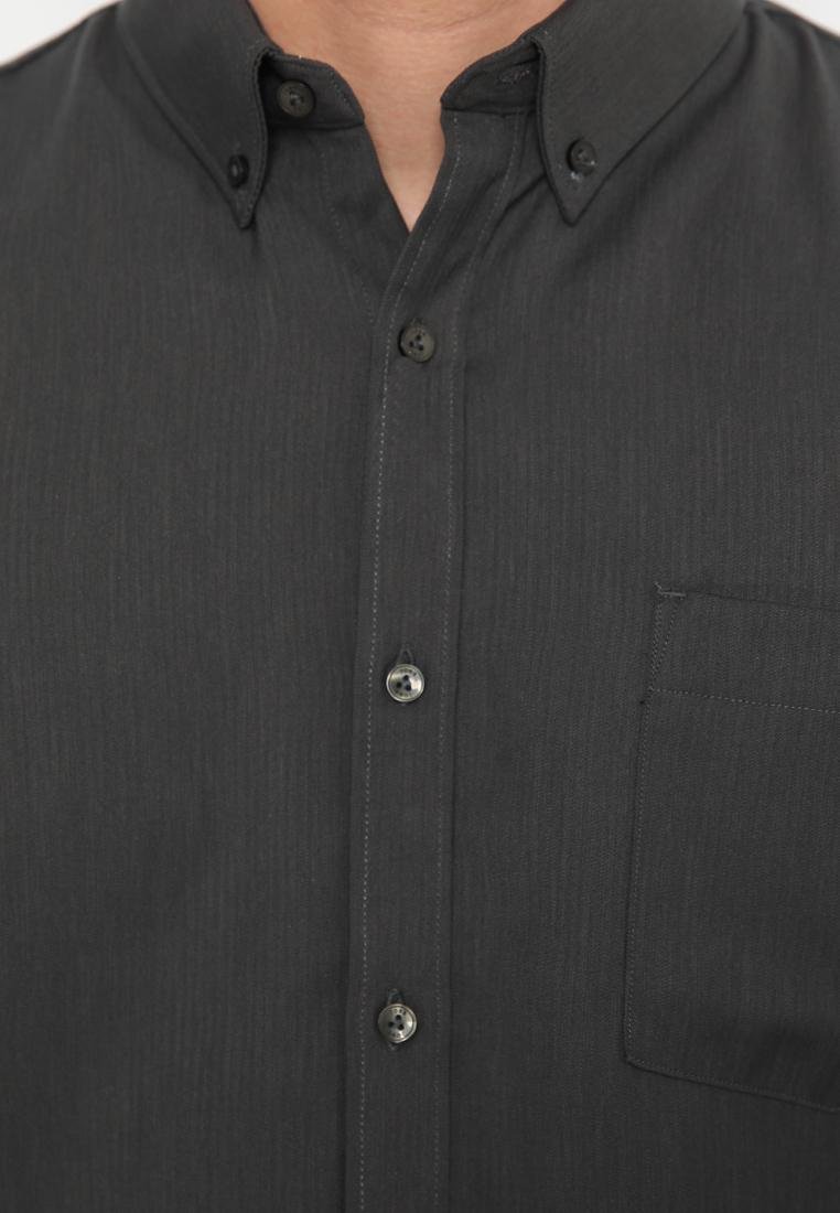 Jobb Cello Kemeja Pria Lengan Pendek Regular Fit Dark Grey - Image 5