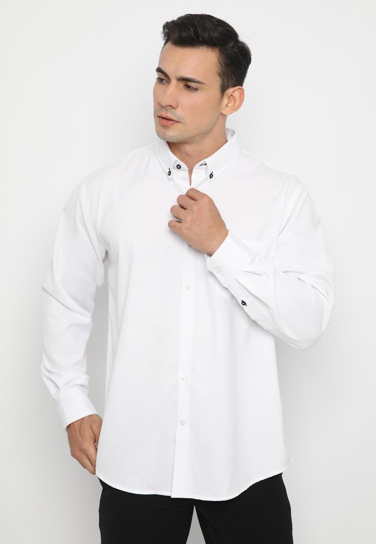 Jobb Trevor Kemeja Pria Lengan Panjang Regular Fit Putih