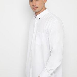 Jobb Trevor Kemeja Pria Lengan Panjang Regular Fit Putih