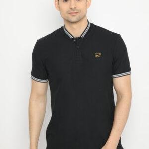 Jack Nicklaus Levante Polo Shirt Pria Slim Fit Hitam