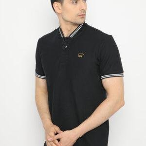 Jack Nicklaus Levante Polo Shirt Pria Slim Fit Hitam