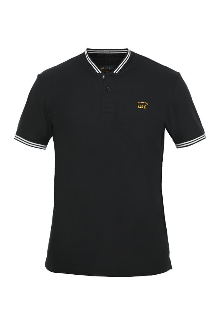 Jack Nicklaus Levante Polo Shirt Pria Slim Fit Hitam - Image 6