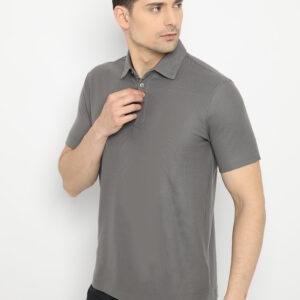 Jobb Montero Polo Shirt Pria Lengan Pendek Slim Fit Abu-abu