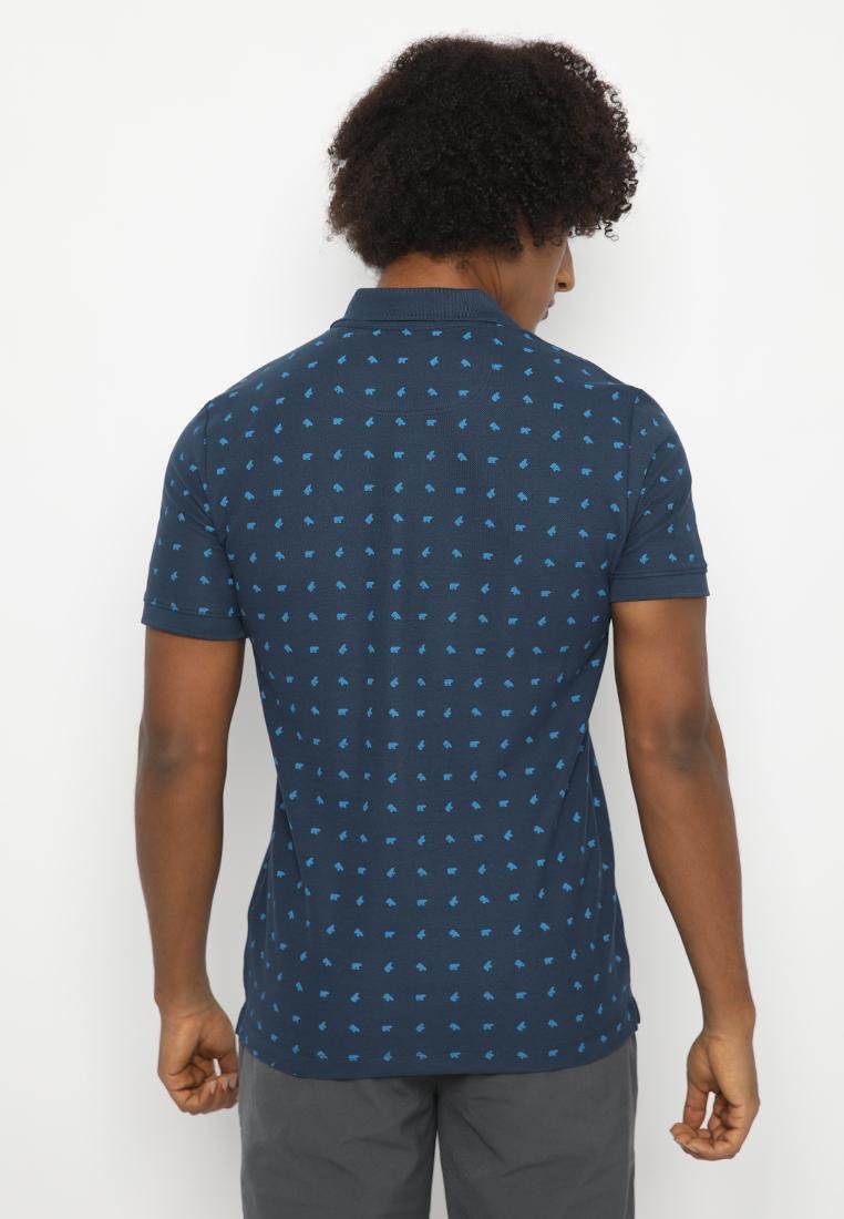 Jack Nicklaus Aero Polo Shirt Pria Slim Fit Navy - Image 2