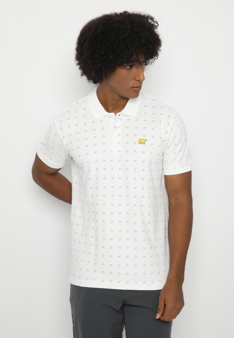Jack Nicklaus Aero Polo Shirt Pria Slim Fit White