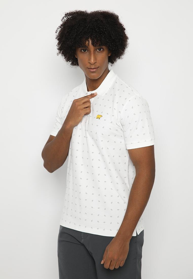 Jack Nicklaus Aero Polo Shirt Pria Slim Fit White - Image 2