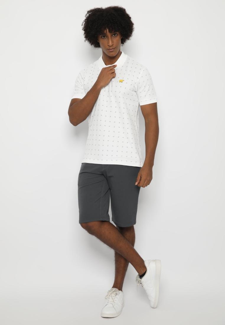 Jack Nicklaus Aero Polo Shirt Pria Slim Fit White - Image 4
