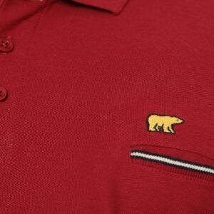 Jack Nicklaus Supra Polo Shirt Pria Regular Fit Burgundy