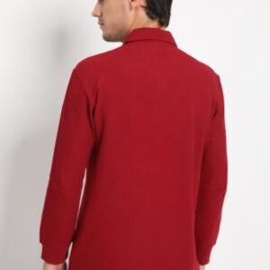 Jack Nicklaus Davidton Polo Shirt Pria Regular Fit Burgundy