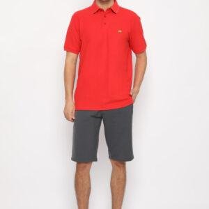 Jack Nicklaus Atlantic Polo Shirt Pria Regular Fit Merah