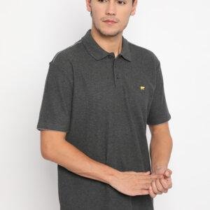 Jack Nicklaus Invictus Polo Shirt Pria Regular Fit Smoke