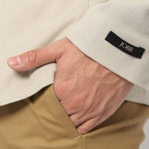 Jobb Cavali-T2 Jas Pria Slim Fit Light Khaki