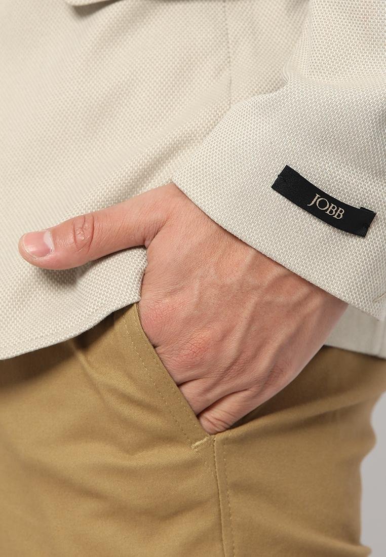 Jobb Cavali-T2 Jas Pria Slim Fit Light Khaki - Image 5