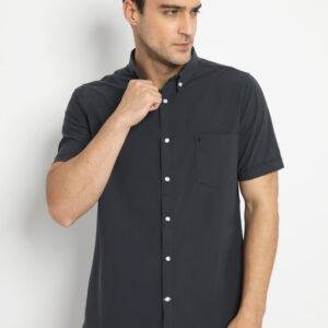 Jobb Minnesota Kemeja Pria Lengan Pendek Slim Fit Dark Grey