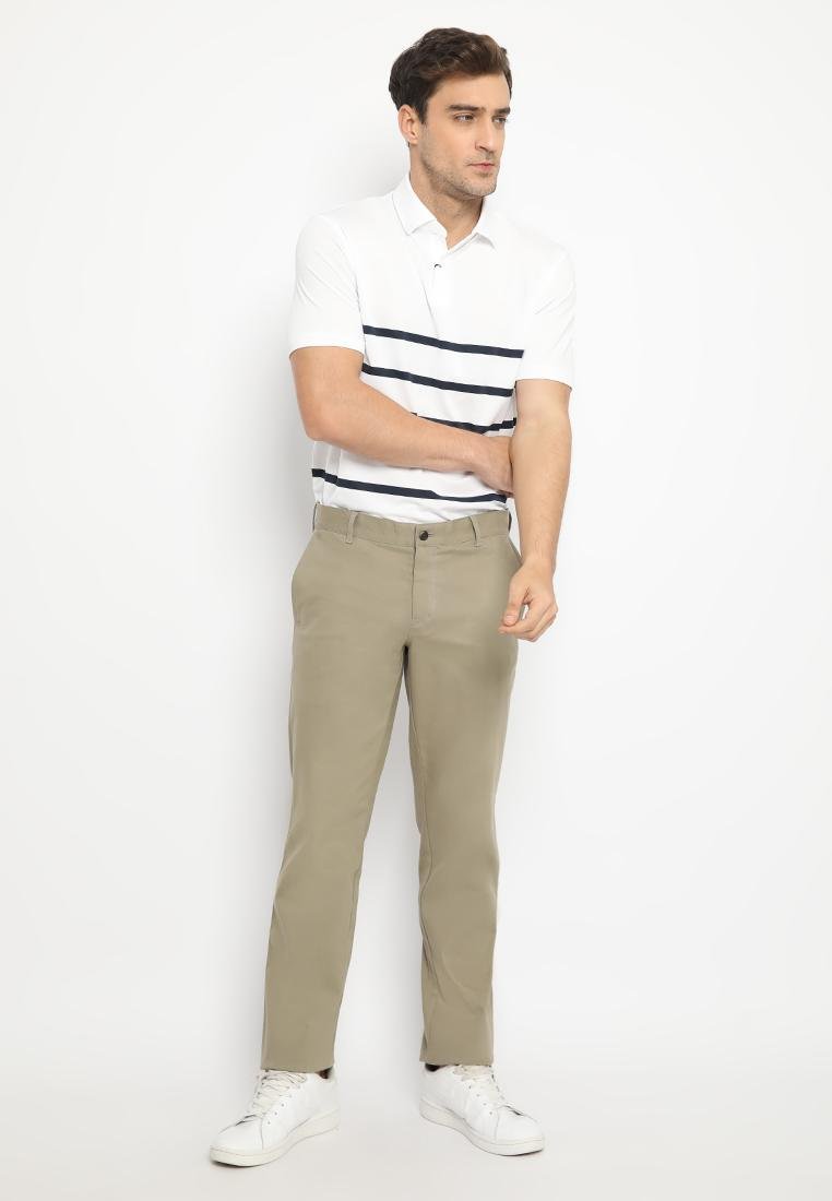 Jack Nicklaus Genesis Celana Panjang Pria Regular Fit Khaki - Image 4