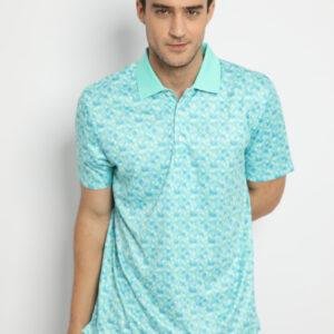 Jack Nicklaus Avellino Premium Optical Grid Geometric Print Polo Florida Keys
