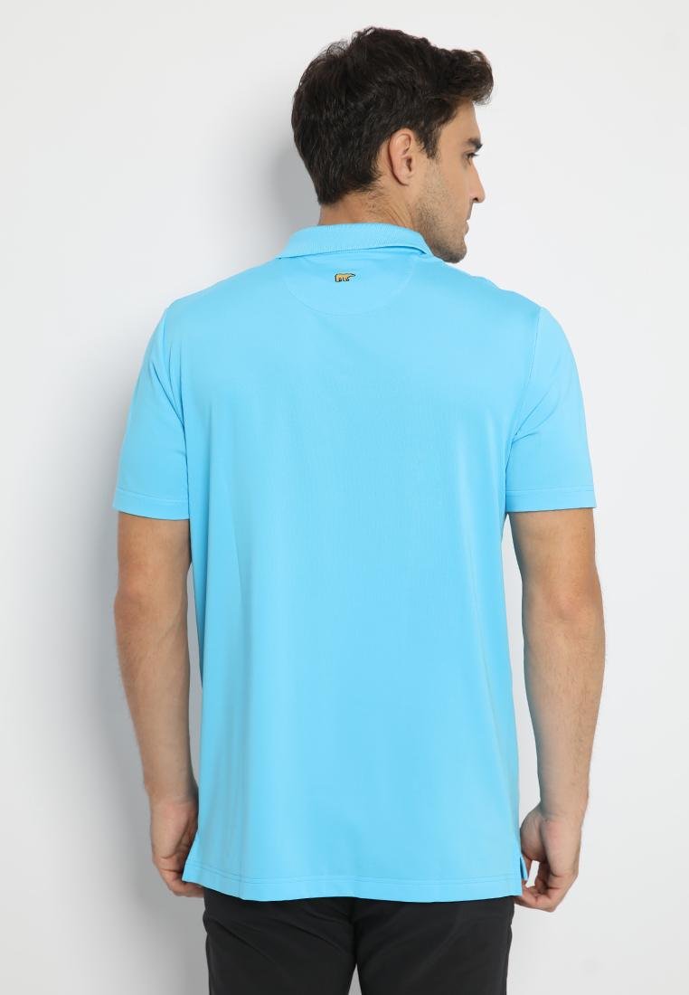 Jack Nicklaus Bari Premium Multi Chest Stripe Polo Mediterranean Sea - Image 3
