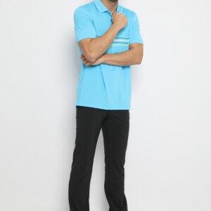 Jack Nicklaus Bari Premium Multi Chest Stripe Polo Mediterranean Sea