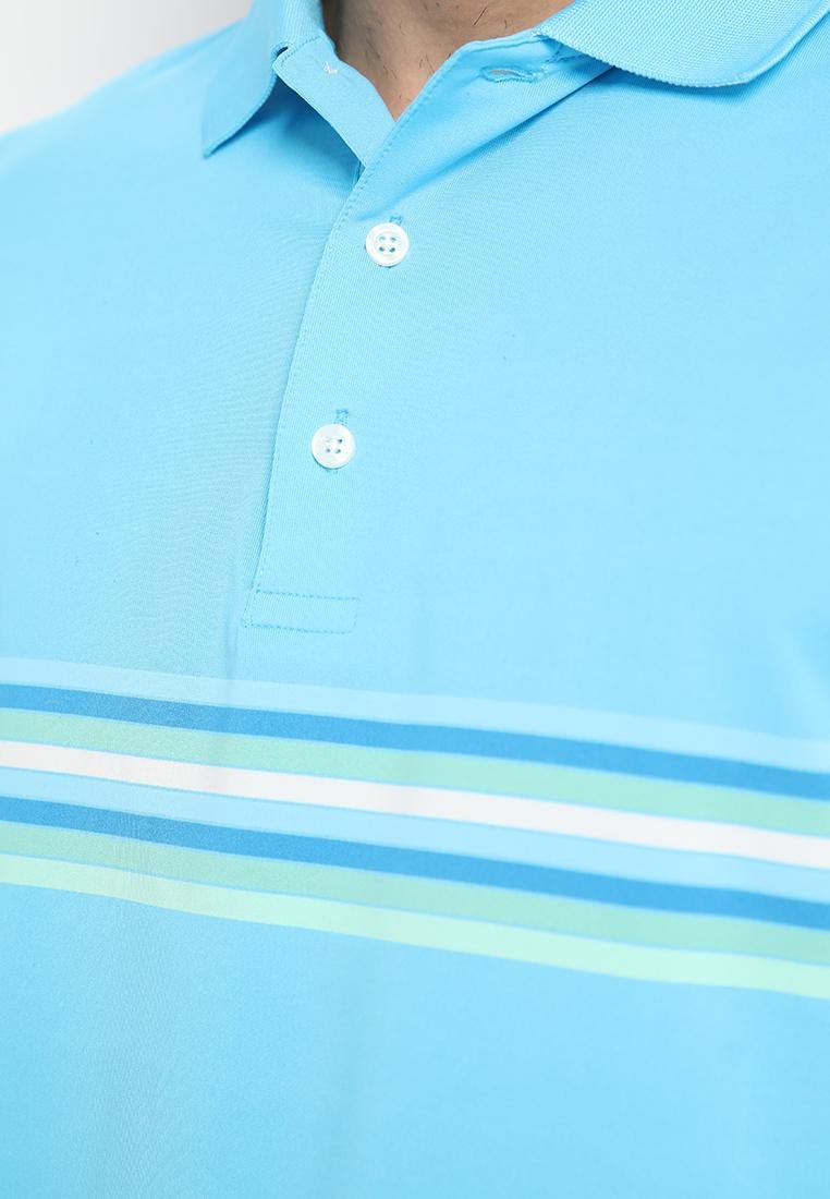 Jack Nicklaus Bari Premium Multi Chest Stripe Polo Mediterranean Sea - Image 5