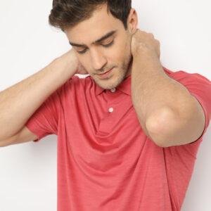 Jack Nicklaus Cagliari Premium Tonal 2 Color Solid Polo Grenadine