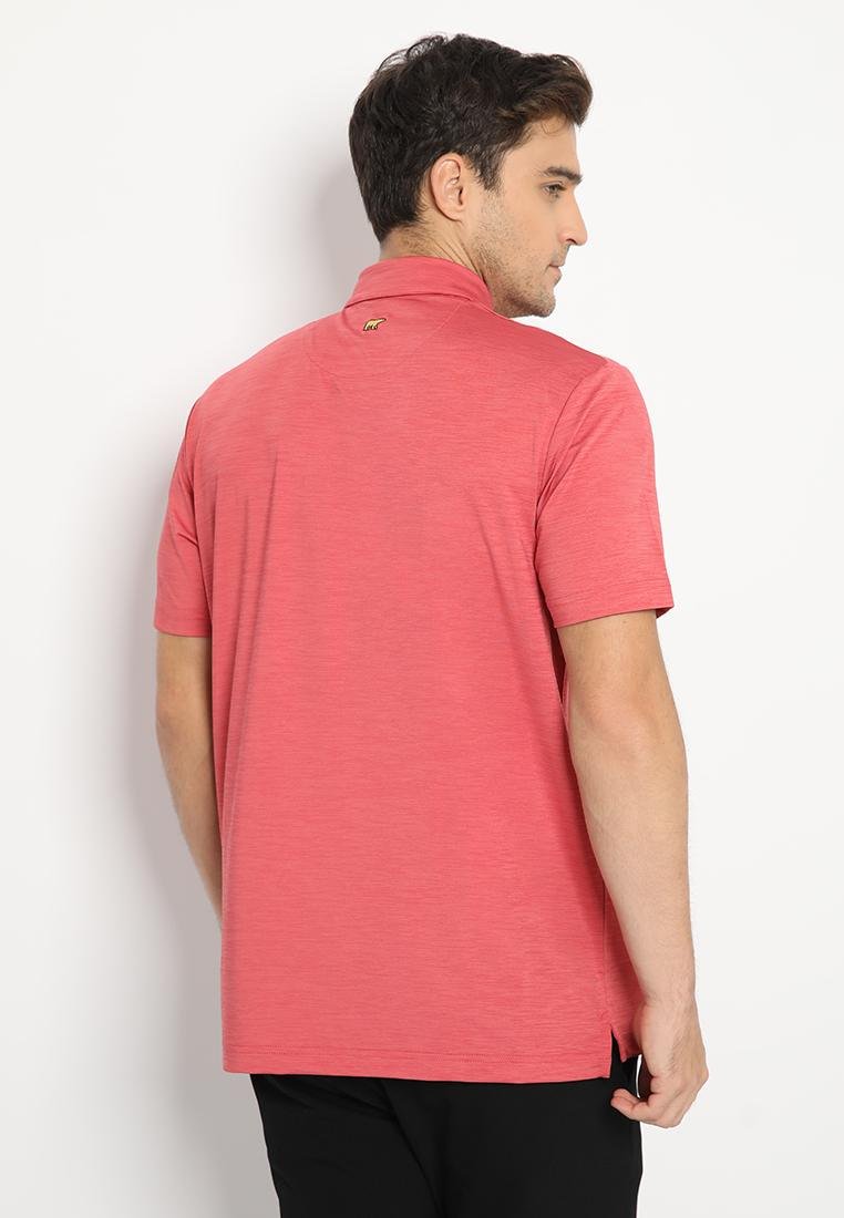 Jack Nicklaus Cagliari Premium Tonal 2 Color Solid Polo Grenadine - Image 3