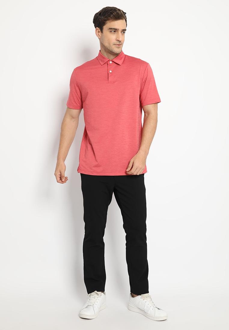 Jack Nicklaus Cagliari Premium Tonal 2 Color Solid Polo Grenadine - Image 4