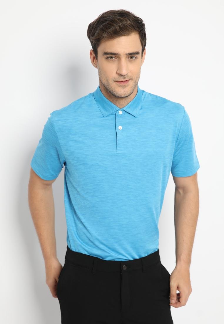 Jack Nicklaus Cagliari Premium Tonal 2 Color Solid Polo Mediterranean Sea