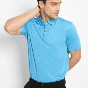 Jack Nicklaus Cagliari Premium Tonal 2 Color Solid Polo Mediterranean Sea