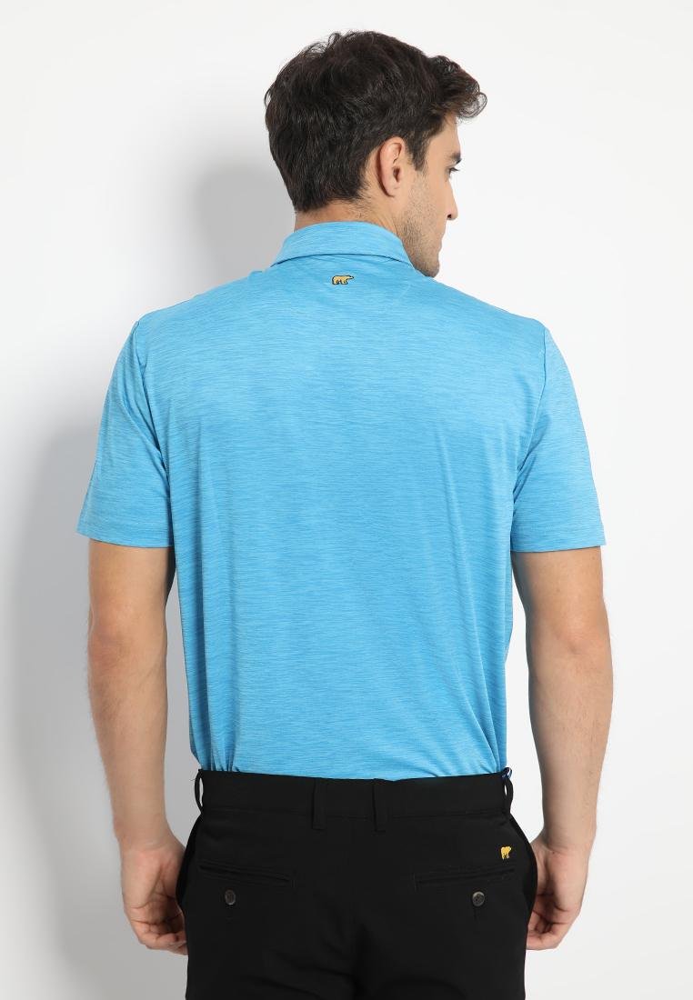 Jack Nicklaus Cagliari Premium Tonal 2 Color Solid Polo Mediterranean Sea - Image 3