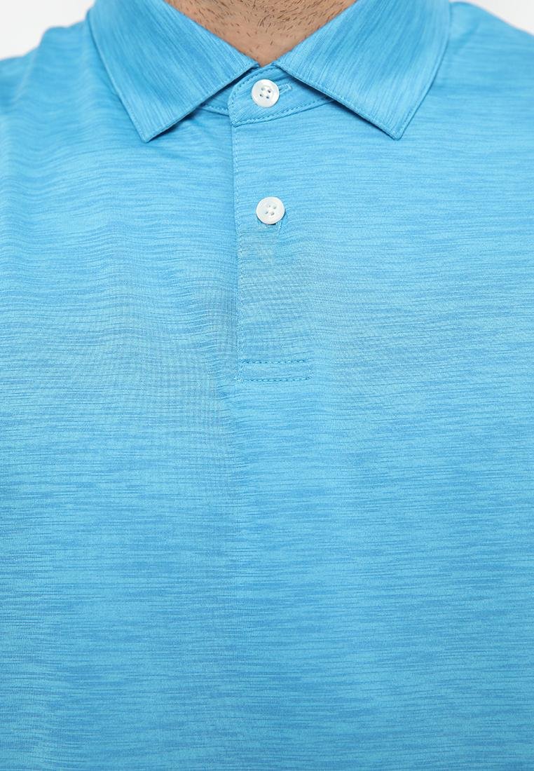 Jack Nicklaus Cagliari Premium Tonal 2 Color Solid Polo Mediterranean Sea - Image 5