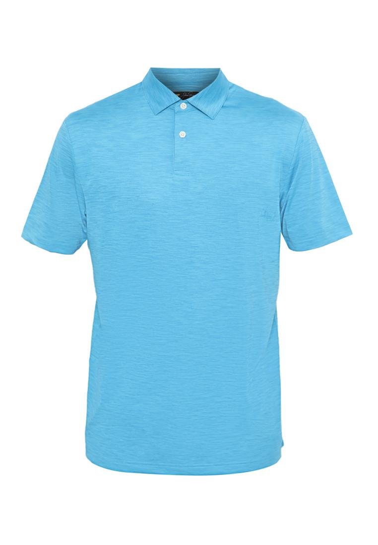 Jack Nicklaus Cagliari Premium Tonal 2 Color Solid Polo Mediterranean Sea - Image 6