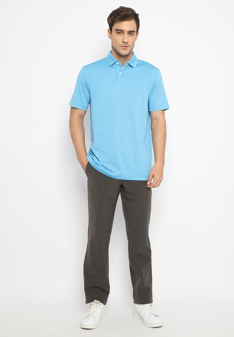 Jack Nicklaus Catania Premium Feeder Stripe Polo Mediterranean Sea - Image 4
