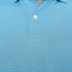 Jack Nicklaus Catania Premium Feeder Stripe Polo Mediterranean Sea