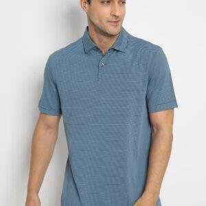 Jack Nicklaus Catania Premium Feeder Stripe Polo Classic Navy