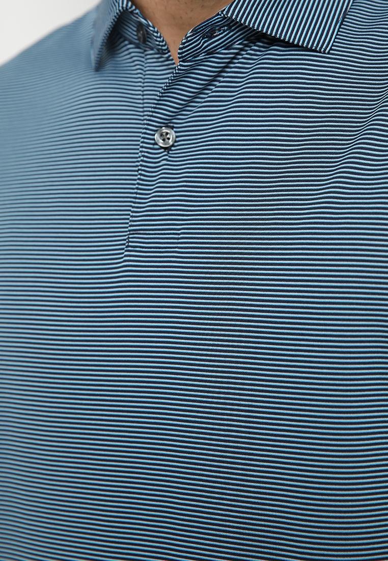 Jack Nicklaus Catania Premium Feeder Stripe Polo Classic Navy - Image 5