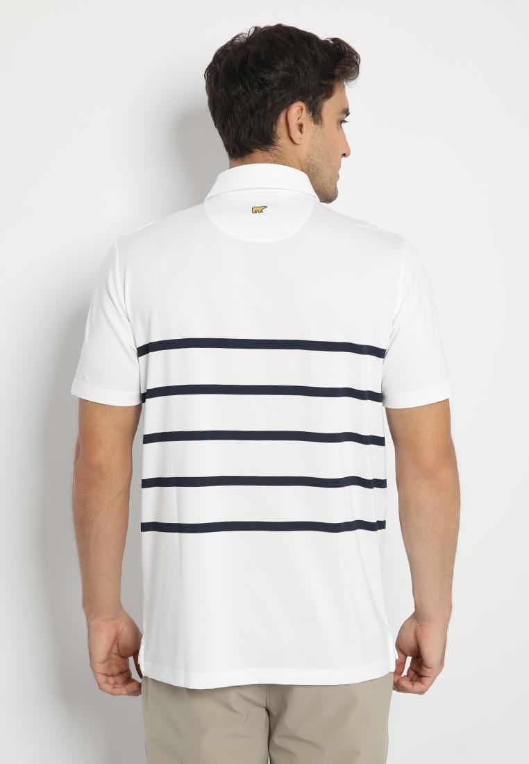 Jack Nicklaus Ferrara Premium Engineered Body Stripe Polo Bright White - Image 3
