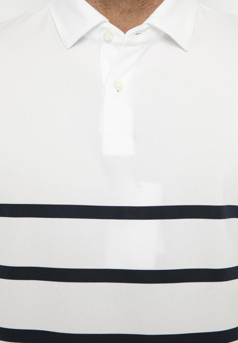 Jack Nicklaus Ferrara Premium Engineered Body Stripe Polo Bright White - Image 5