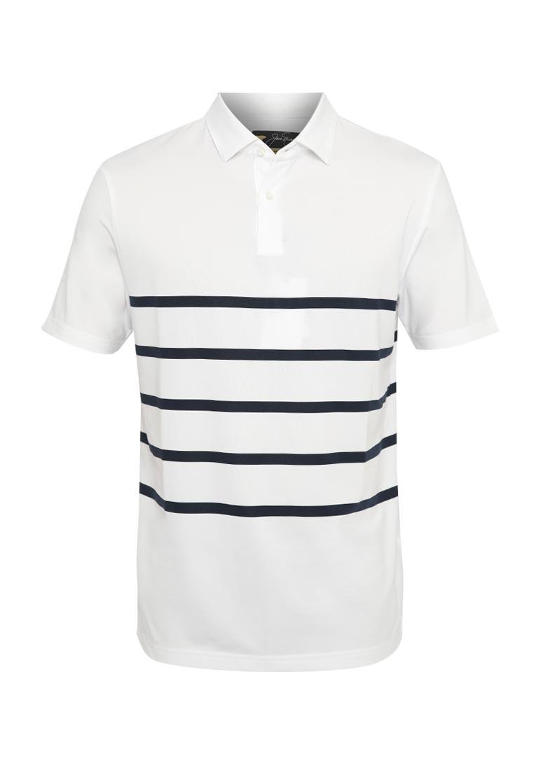 Jack Nicklaus Ferrara Premium Engineered Body Stripe Polo Bright White - Image 6