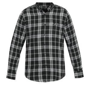 Jobb Seiba Kemeja Pria Flannel  Lengan Panjang Slim Fit Hitam