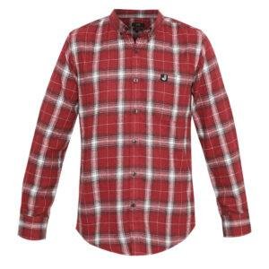 Jobb Nobe Kemeja Pria Flannel Lengan Panjang Slim Fit Merah