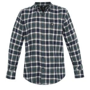 Jobb Devono Kemeja Pria Flannel Lengan Panjang Slim Fit Hijau