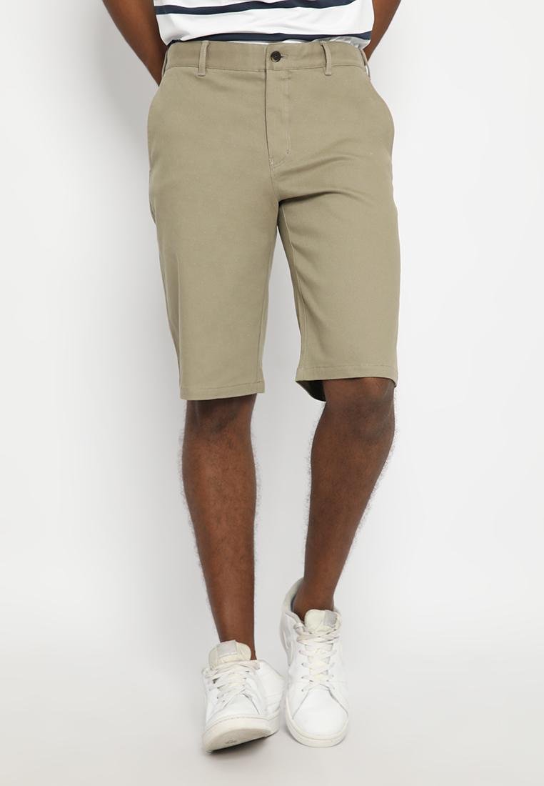 Jack Nicklaus Cadillac Celana Pendek Pria Regular Fit Khaki