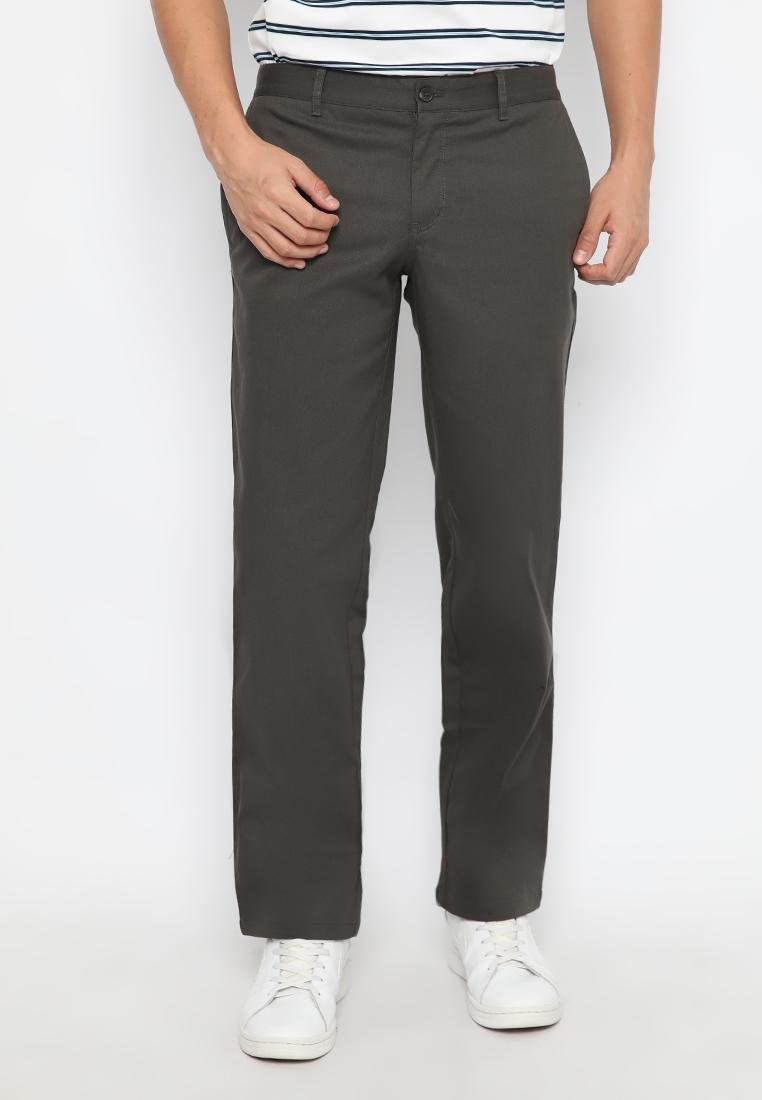 Jack Nicklaus Republic Celana Panjang Pria Regular Fit Coklat abu