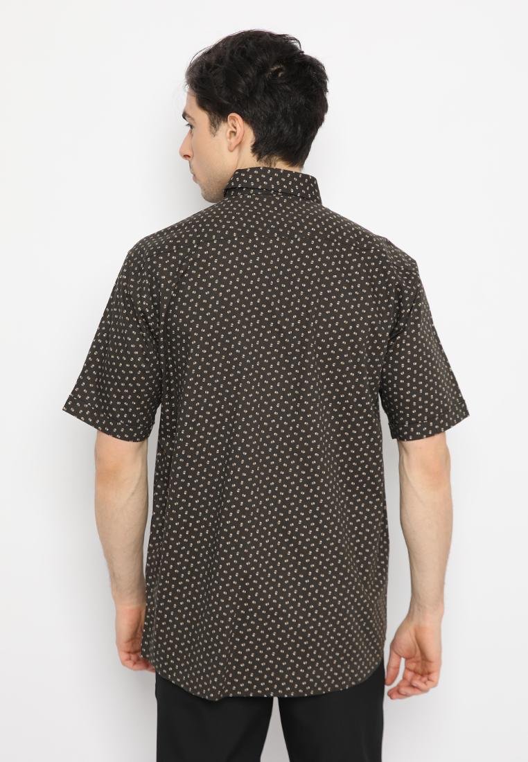Jobb Atlaso Kemeja Pria Lengan Pendek Regular Fit Hitam - Image 3