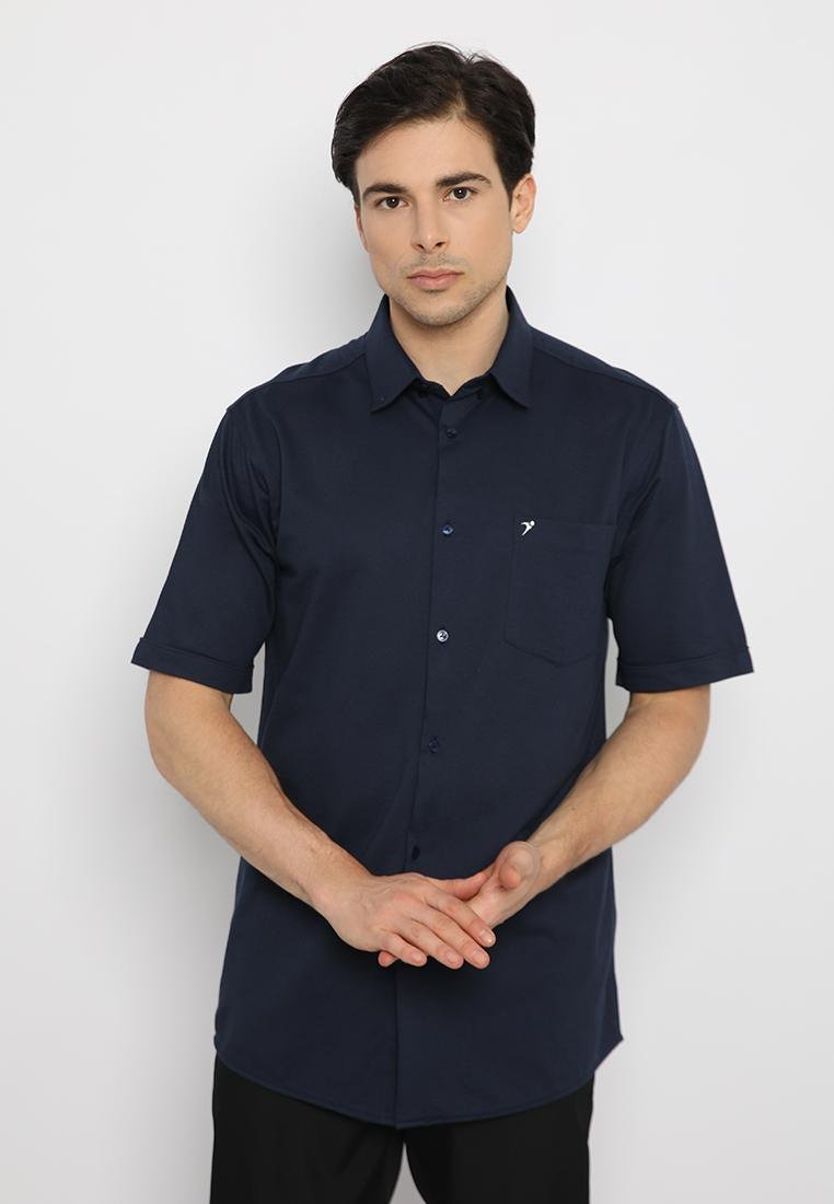Jobb Caspian Kemeja Pria Lengan Pendek Regular Fit Navy